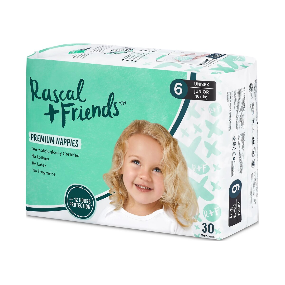 Rascals Premium Adhesive Nappy Diapers Size 6 (15-20 Kgs)