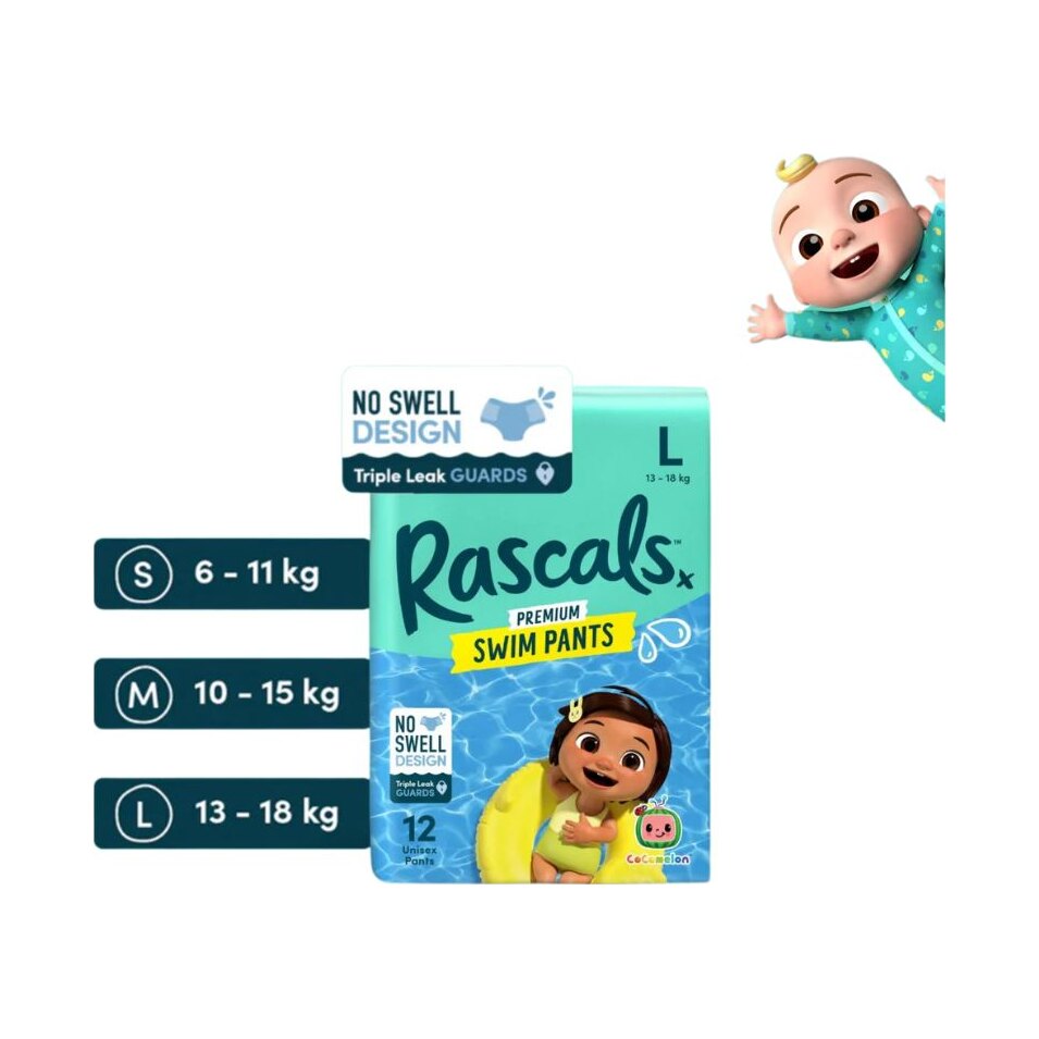 Rascals Premium Cocomelon Swim Pants L (13-18 Kg)