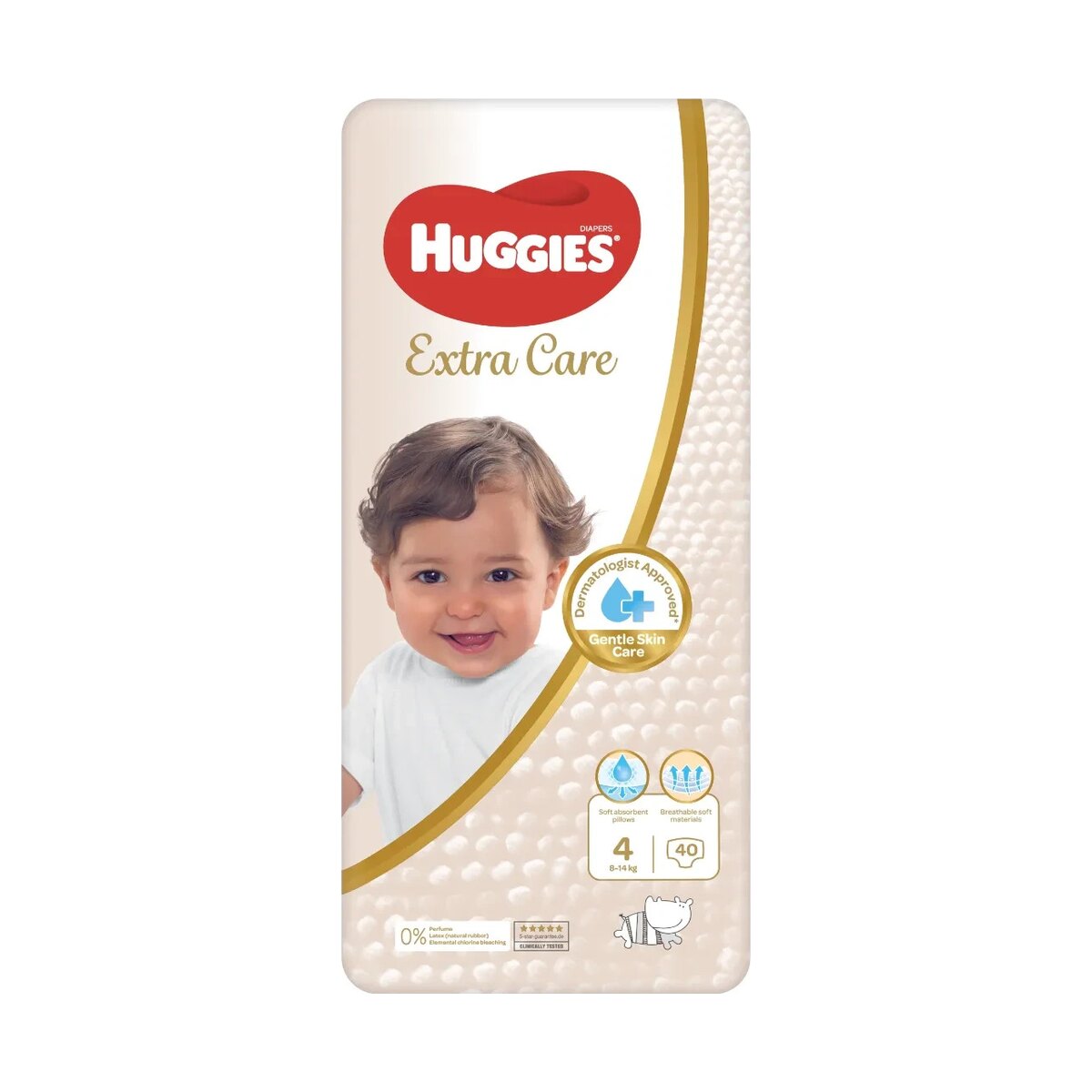 Huggies Extra Care (Gold) Size 4 (8-14 Kgs)