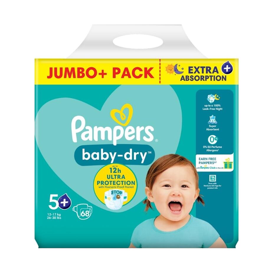 Pampers Baby Dry Size 5 (11-25 Kgs) 26Pcs